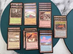 MTG Mercadian Masques Non-Basic Lands (Sandstone Needle, Hickory Woodlot) - Image 1