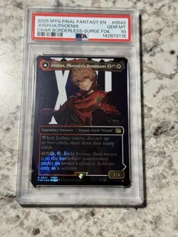 Joshua Phoenix's Dom SURGE FOIL FIN 542 PSA 10 GEM MINT (MTG Final Fantasy 2025) - Image 1