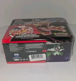 Pokemon TCG CHARIZARD Collectors Treasure Chest Lunchbox Tin BRAND NEW SEALED - Image 5