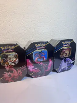 Pokemon TCG: Crown Zenith Tin Art Set Of 3 Brand New & Sealed - Image 2