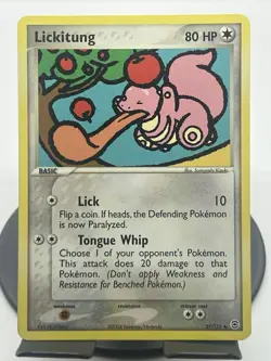 Pokemon TCG Lickitung 37/112 FireRed & LeafGreen Regular LP - Image 1