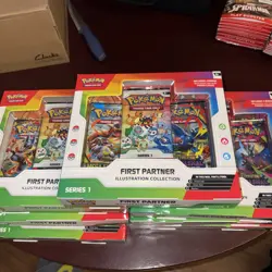 LOT OF 7 Pokemon TCG First Partner Illustration Collection New Sealed 🔥🔥 - Image 1