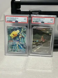 Pokemon TCG Destined Rivals Misty's Psyduck Card 193/182 PSA 9 & Kangaskhan 204 - Image 1