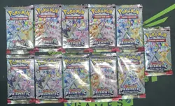 Lot of (11) Pokemon TCG Prismatic Evolutions Booster Packs SEALED - Image 1