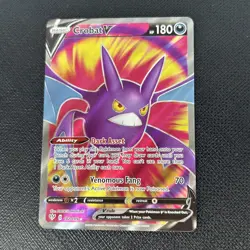 Pokemon TCG Crobat V Darkness Ablaze 182/189 Holo Full Art NM - Image 1