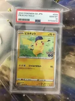 Pikachu Pokemon Go Japanese Holo PSA 10 - Image 1