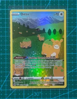 Pokemon TCG Ditto GG22/GG70 Ultra Rare Crown Zenith Galarian Gallery English - Image 1