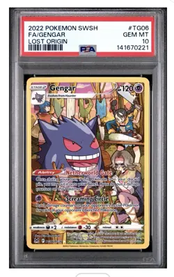 PSA 10 GENGAR #TG06 POKEMON SWORD & SHIELD LOST ORIGIN FA/GENGAR LOST ORIGIN - Image 1