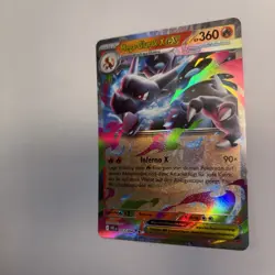 Pokemon Karte Mega Glurak X EX Fatale Flammen Deutsch NM - Image 4