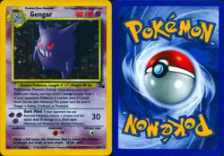 GENGAR 5/62 HOLO RARE FOSSIL POKEMON LP - Image 3