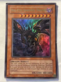 Red-Eyes Darkness Dragon - SD1-EN001 - 1st - Ultra Rare - MP - Image 1
