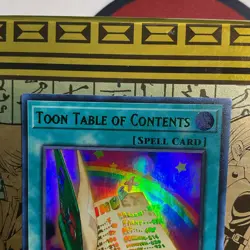Yu-Gi-Oh! TCG Toon Table of Contents (Green) Ultra Rare LDS1-EN069 1st Edition - Image 2