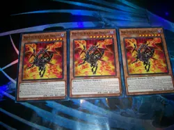 3x Red-Eyes Black Flare Dragon Unlimited Edition Common LDK2-ENJ02 Yu-Gi-Oh! - Image 1