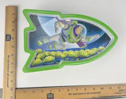 Disney Meal Time Magic Toy Story buzz Lightyear Spaceship Shaped Plates X4 - Image 4