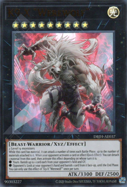 Yugioh Asian-English K9-X "Werewolf" DBJH-AE037 Ultra Rare - Image 1