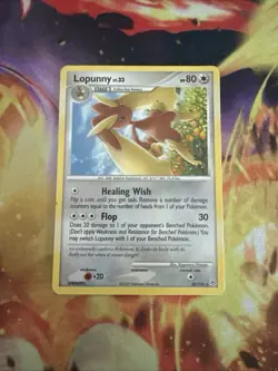 Pokemon Card Lopunny Rare Card 30/130 Diamond & Pearl Base Set - Image 1