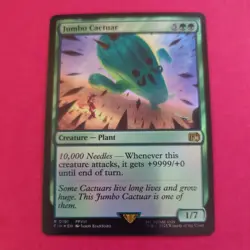 NM Foil Jumbo Cactuar, MTG, Final Fantasy, Magic the Gathering, 191 - Image 1