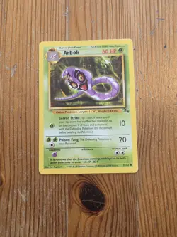 1999 Pokemon Base Set Arbok 31/62 Uncommon Non-Holo Vintage WOTC LP - Image 1
