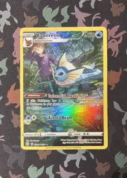Vaporeon TG02/TG30 Brilliant Stars Trainer Gallery Ultra Rare Holo Pokemon TCG - Image 3