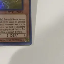Yugioh Slifer the Sky Dragon Mvp1 Misprint Foil Line In Anubis - Image 3