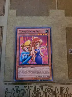 YUGIOH TOON GEMINI ELF BP02-EN033 MOSAIC RARE 1ST ED NM - Image 1