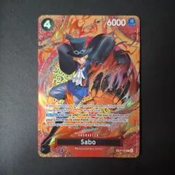 One piece card game - Sabo SPECIAL P-105 SP Adventure on Kami's Island NM - Image 1