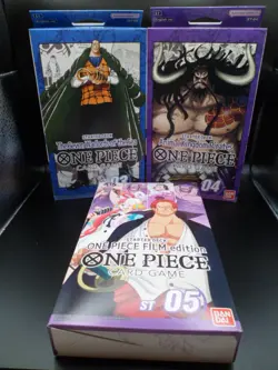 One Piece TCG Starter Deck ST-03 ST-04 ST-05 English Lot of 3 - Image 1