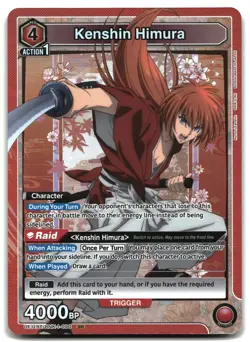 Union Arena Kenshin Himura (090) UE11BT/RNK-1-090 Rurouni Kenshin Foil NM - Image 1