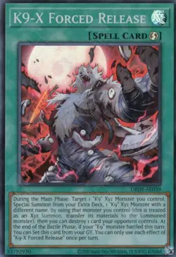 Yugioh Asian-English K9-X Forced Release DBJH-AE039 Super Rare - Image 1