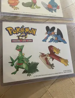 RARE | POKEMON CENTER NY RUBY SAPPHIRE CHALLENGE Promo Tattoo + Sticker Cards NM - Image 2