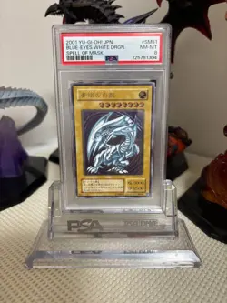 PSA 8 2001 Blue Eyes White Dragon SM-51 Ultimate Rare YuGiOh Card Japanese NM - Image 2