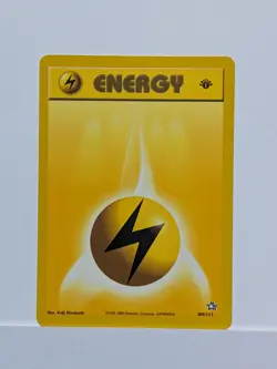 Yellow Lightning Energy 1st Edition Neo Genesis 109/111 Pokemon Card - NM - Image 1