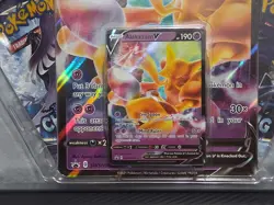 POKEMON TCG Alakazam V Box 4 Booster Packs + Alakazam V Promo Cards - Image 2