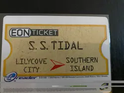 EON TICKET Pokemon Ruby & Sapphire E-Reader Card GBA Mint - Image 2