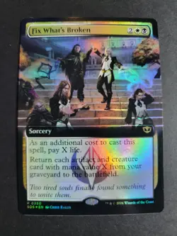Fix What's Broken (Extended Art Foil) Rare MTG Secrets of Strixhaven - Image 1
