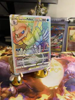 2022 Astral Radiance Origin Forme Palkia VSTAR Rainbow Rare #192 - Image 1