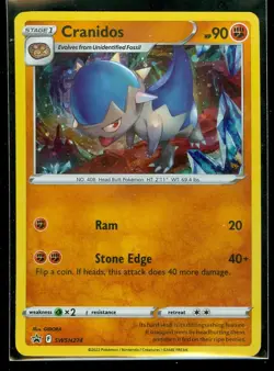 Pokemon CRANIDOS SWSH274 - Silver Tempest - RARE HOLO PROMO - MINT - Image 1