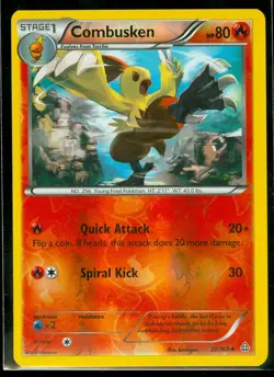 Pokemon COMBUSKEN 27/160 - XY Primal Clash Rev Holo - MINT - Image 1