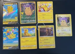 Pokemon TCG Pikachu 7 Card Lot (4 Holo) 🔥MINT 🔥pikachu - Image 1
