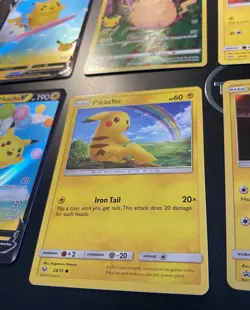 Pokemon TCG Pikachu 7 Card Lot (4 Holo) 🔥MINT 🔥pikachu - Image 5