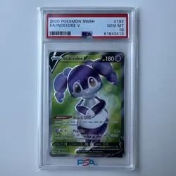 2020 Pokemon Sword & Shield - Full Art / Indeedee V #192 - PSA 10 GEM MINT - Image 1