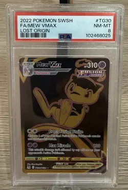 Mew Vmax Full Art #TG30 Pokemon Lost Origin 2022 ENGLISH GEM MINT PSA - Image 1