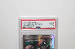 2016 Pokemon XY Steam Siege - Ranger Trainer Full Art #113/114 PSA 9 Mint - Image 3