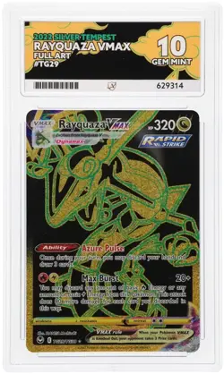Pokemon TCG – Rayquaza VMAX #TG29/TG30 – Silver Tempest – ACE 10 (Gem Mint) - Image 1