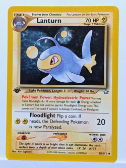 Lanturn 38/111 Neo Genesis - 1st Edition - WOTC Pokemon - NM - Image 1