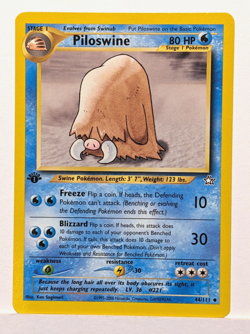 Piloswine 44/111 Neo Genesis 1st Edition Uncommon Pokemon TCG - NM - Image 1