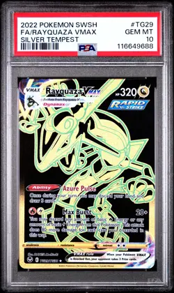 Pokemon Rayquaza VMAX TG29/TG30 - Silver Tempest Gold Holo FA - PSA 10 GEM MINT - Image 3