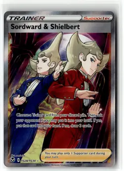 Sordward & Shielbert ⭐ TG28/TG30 Holo Silver Tempest Trainer Gallery Pokemon NM - Image 1