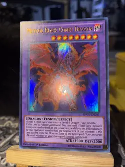 Yu-Gi-Oh TCG 1st Edition Meteor Black Comet Dragon Ultra Rare INOV EN041 - Image 3
