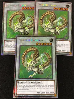 Yugioh Naturia Barkion RA03-EN243 1ST PLATINUM Secret x3 (NM) - Image 1